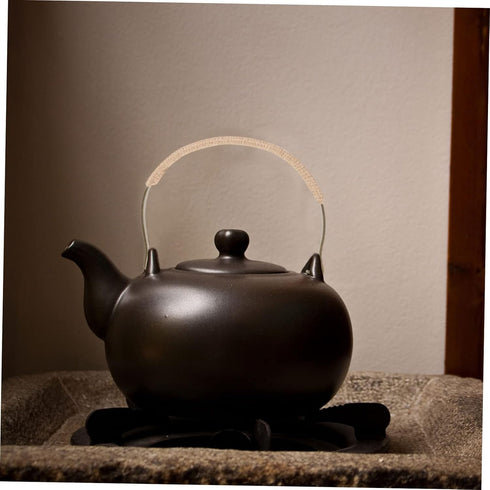 Ceramic Teapot with Rope Handle, Japanese Tea Pot Accessories, Replaceable Handle