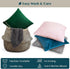 PAVILIA Teal Blue Throw Pillow Covers 18x18, Set of 2 Decorative Cases for Bed Sofa Couch, Velvet Square