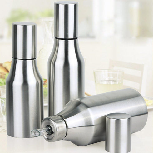Flyboo 34oz Olive Oil Dispenser - Stainless Steel Leak Proof Decanter for Kitchen