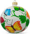 Delicate Butterflies on Glass Ball Christmas Ornament, 4 Inches