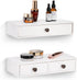 Yesland 2 Packs Space-Saving Floating Nightstand with Drawer - Perfect for Small