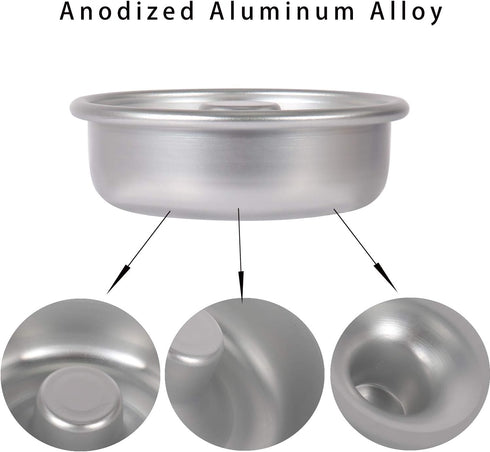 10PCS Non-Stick Individual Donut Pan for Baking, Sturdy Anodized Aluminum Alloy, DIY Doughnut Cake Mould Bakery Tools