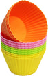 Extra Large Silicone Cupcake Baking Cups, 12 Pack, 3.54 Inch Reusable Muffin Liners, Easy to Clean for Cupcake, Muffin