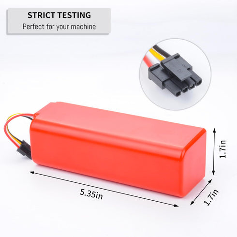 Replacement Battery for Xiaomi Mijia Roborock S5 S6 S7 S50 S51 S52 S55 S552 S60 S65 S70 S75 T4 T6 T7 T60 T61 T65 E4 E20
