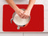 2 PCS Heat Resistant Silicone Mats for Kitchen Counter, 23.6" x 15.7" Nonskid Table Mat for Air Fryer (Red)