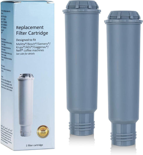 Coffee Machine Water Filter Cartridges for Melitta/Krups, Pack of 2 for TCZ60003 and Others