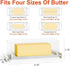 Countertop Airtight Butter Dish with Lid for and Refrigerator Door Shelf, Butter Keeper with Safety Lock, Butter Holder