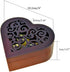 WESTONETEK Vintage Heart Shaped Wood Carved Musical Box Gift for Christmas, Birthday, Valentine's Day - You are My