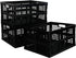 Utiao 34 Quart Collapsible Storage Bins, Folding Crate, Milk Crate, 3 Packs