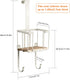 Over The Door/Wall Mount Ironing Board Hanger, White, Laundry Room Storage Holder for Iron and Board