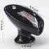 Ceramic Soap Dish, Leaf Shape, Self Draining, Black