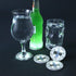 LOGUIDE LED Light Up Coasters, LED Bottle Lights, Flashing Shots Light, Cool-White Coaster Discs for Drinks