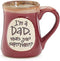 I'm a Dad Superpower Burgundy Mug, 18 Oz