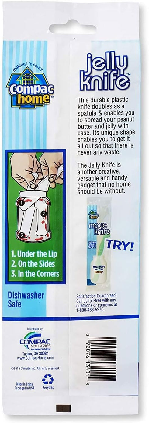 Compac Peanut Butter And Jelly Spreader Plastic Knife, 7.5 x 1 x .25