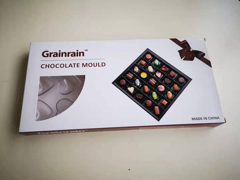 Polycarbonate Chocolate Mold, DIY Candy Mould, Clear Hard Plastic Bakeware Pastry Tools, Rectangle Shaped