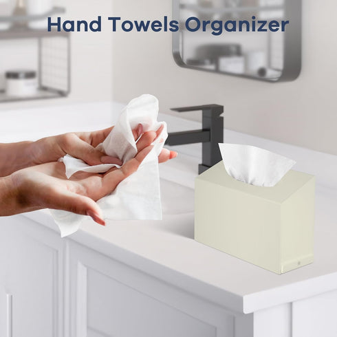 Acrylic Hand Towel Box Cover Compatible with Kleenex Disposable Hand Towels Wall-Mounted Paper Towel Dispenser Suitable