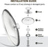 Glass Lids for Frying Pans & Pots, Tempered Covers with Stainless Steel Rim & Handle, Dishwasher Safe