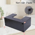 Black Pine Wood Paper Towel Dispenser, Wooden Napkin Holder, Paper Towel Holder for Bathroom, Kithchen, and Office