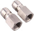 DERNORD Stainless Steel Quick Disconnect FPT 3/8" Homebrewing Connector, Sanitary Fitting, Pack of 2