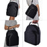 Hat Travel Case for Baseball Caps, Organizer Box for 6 Caps, Travel Hat Display Carrier Bag - Black