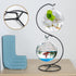 MDNODEQ 3 Hanging Stand Iron S-Shape Display Stand for Planter Terrarium Witch Ball Christmas Ornament (Black, Levels)