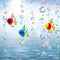 Cheerland Under The Sea Party Decorations - Tropical Fish Bubble Garland, Mermaid Birthday Supplies, Ocean Backdrop