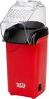 Tasty Hot Air Popcorn Popper, Healthy Popcorn in Minutes, Fast Easy-to-Use, 8 Cups with Butter Warmer, Red