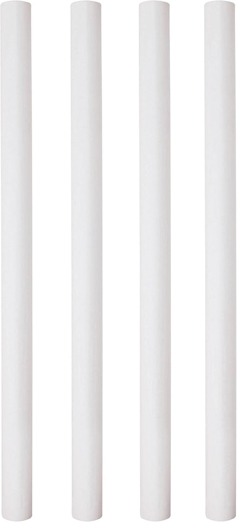 PME 12.5-Inch White Plastic Hollow Pillars, Pack of 4