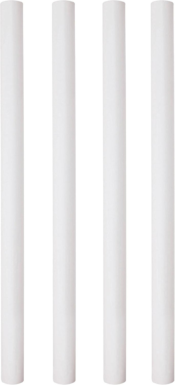 PME 12.5-Inch White Plastic Hollow Pillars, Pack of 4