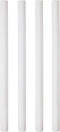 PME 12.5-Inch White Plastic Hollow Pillars, Pack of 4