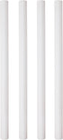 PME 12.5-Inch White Plastic Hollow Pillars, Pack of 4
