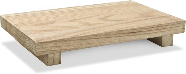 Nuogo Wood Riser Tray Soap, Stand Soap Tray for Kitchen Sink, Wood