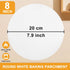 150Pcs-8 Inch Parchment Paper Rounds,Baking Parchment Paper, YUFDA Non-Stick Parchment Paper for Baking, Precut Round Parchment Paper for Tortilla Press, Cake Pan, Cookies by YUFDA