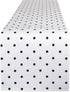 DII Polka Dot Kitchen Collection - Table Runner, 14x72, Black/White Reversible