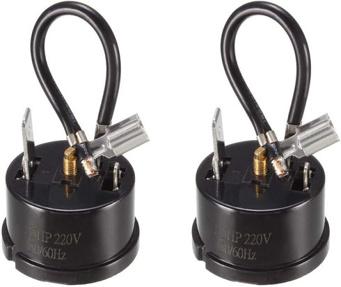 uxcell 2 Pcs Refrigerator Thermal Overload Protector - 1/5HP 150W Compressor Replacement Part