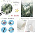 Landscape Watercolor Picture, Misty Forest Poster Mountain Forest Painting Foggy Forest Print Canvas Wall Art 16x24inch