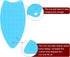 Silicone Iron Rest Pad - Multipurpose Hot Resistant Mat for Ironing Board, Compact Steam Mat, Blue