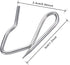 Shappy 120 Pack Drapery Hooks Pins for Curtains, Metal Pinch Pleat Hooks with Clear Box, 1.2 Inch