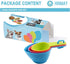 Pet Food Scoops Plastic Measuring Cups Set for Dog, Cat, and Bird Food (Random Color)