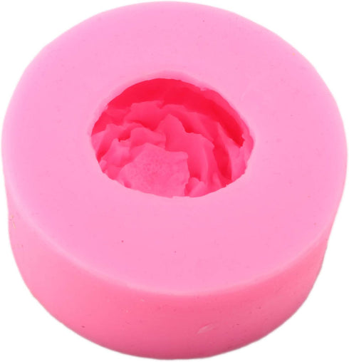 Mujiang Peony Silicone Mold Flower Candy Molds for Chocolate Sugar Craft Fondant Soap Candle Wax Cake Decorating (Set