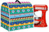 Aztec Geometric Kitchen Aid Mixer Cover, Compatible with 4.5-5 Quart Mixers, Flower Design with Pockets