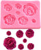 SaSa Design Rose Silicone Mold, Small Soap Clay Fimo Chocolate Baking Tool for Cake Decoration