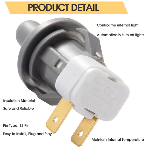 DA34-00066C Refrigerator Door Switch, Compatible with Samsung Bottom-Mount Door Light Switch 2705488, AP5306252