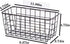 LeleCAT 3 Set Black Adhesive Over the Cabinet Door Wire Baskets for Kitchen, Pantry, Bathroom Shelf Storage