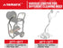 YAMATIC Pressure Washer Whip Hose - 3/8" Jumper Hose 3FT for Hose Reel and Power Washer, 4000 PSI