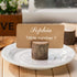 Wood Place Card Holders, 20Pcs Rustic Table Number Holders and 30Pcs Kraft Table Place Cards for Weddings