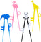 4 pcs Kid Chopsticks, Training Chopsticks for Toddler Beginners, Baby Children with Animal Designs