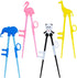 4 pcs Kid Chopsticks, Training Chopsticks for Toddler Beginners, Baby Children with Animal Designs