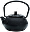 PATKAW Japanese Tetsubin Cast Iron Teapot, Stovetop Kettle for Loose Leaf Tea, Black (7.20X7.00X4.30cm)