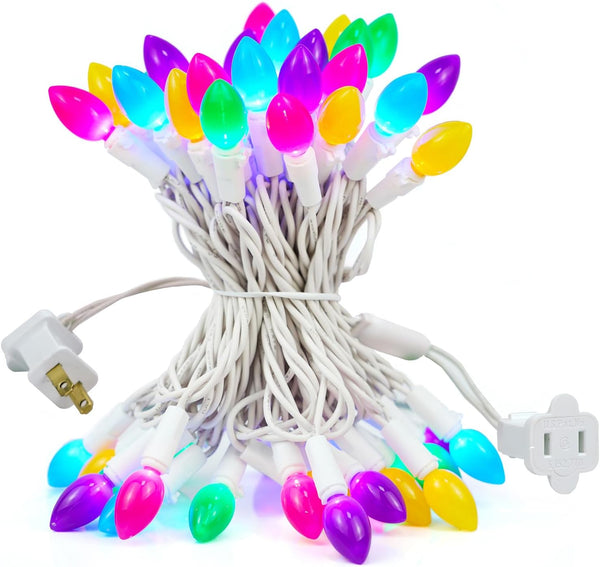 BOHON Easter Decorations, Easter Lights String Plug in, 50 LED 17FT Multi